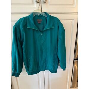 Swell Teal Full Zip Lightweight Jacket vintage Size L